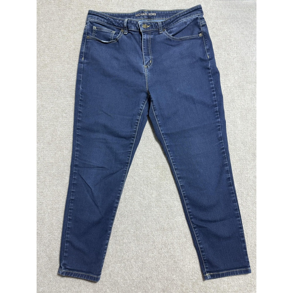 Michael Kors Jeans Womens 12 Skinny Stretch Denim Pants Classic Fit Denim